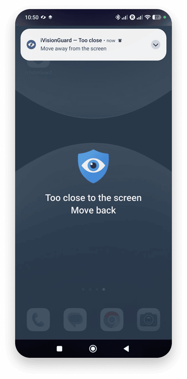 iVisionGuard alert preferences — configure sound and visual notification settings